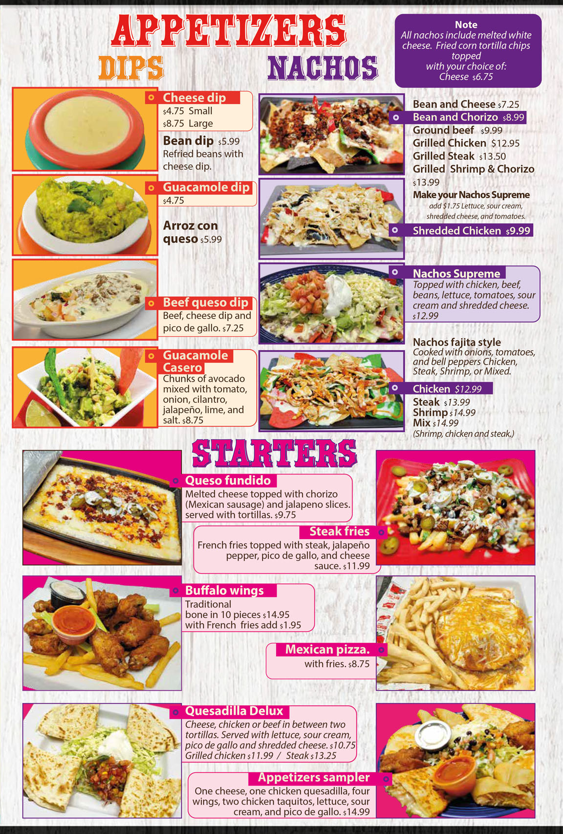 CHAPALA menu 2